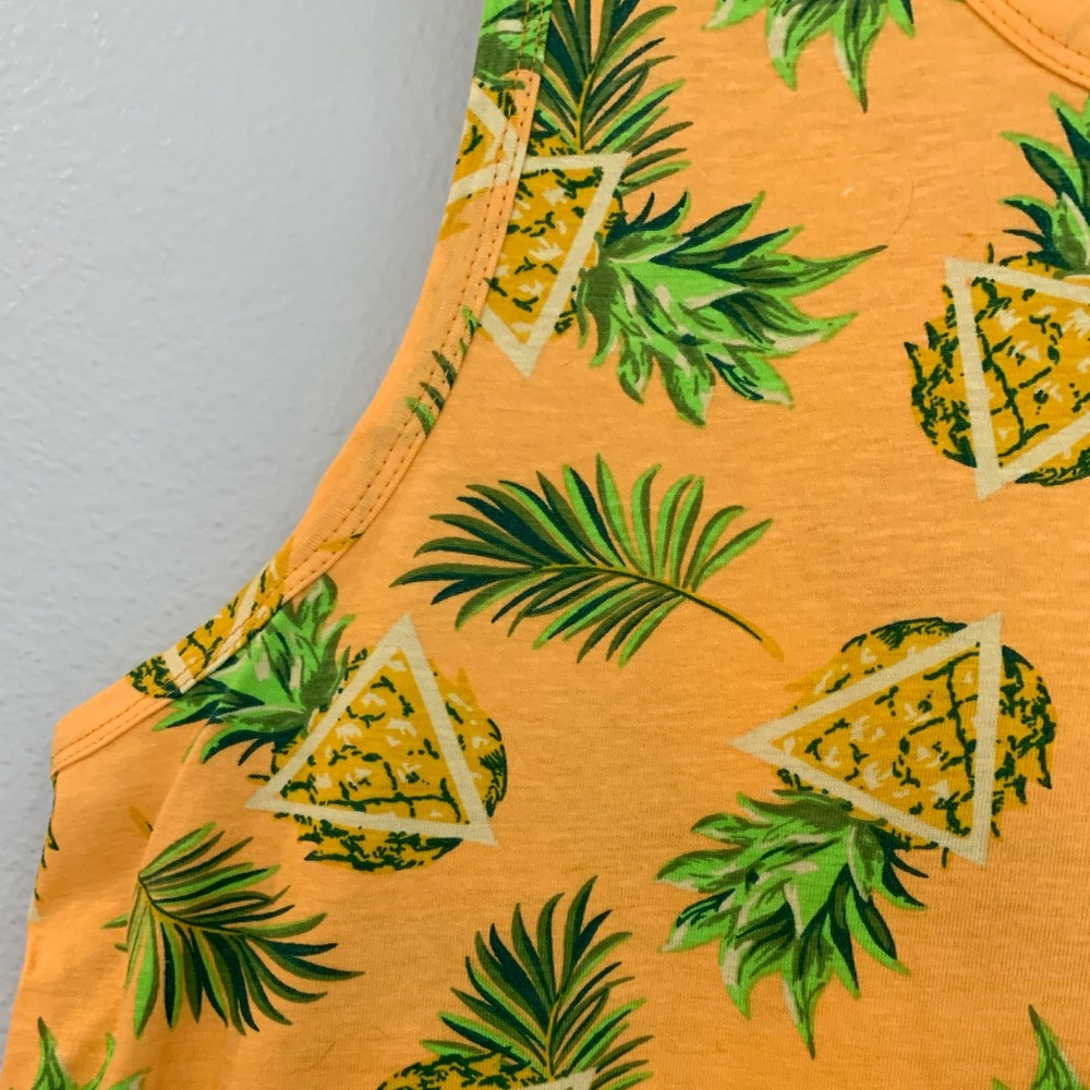 NWT Hollywood pineapple cotton tank L - Picture 5 of 6